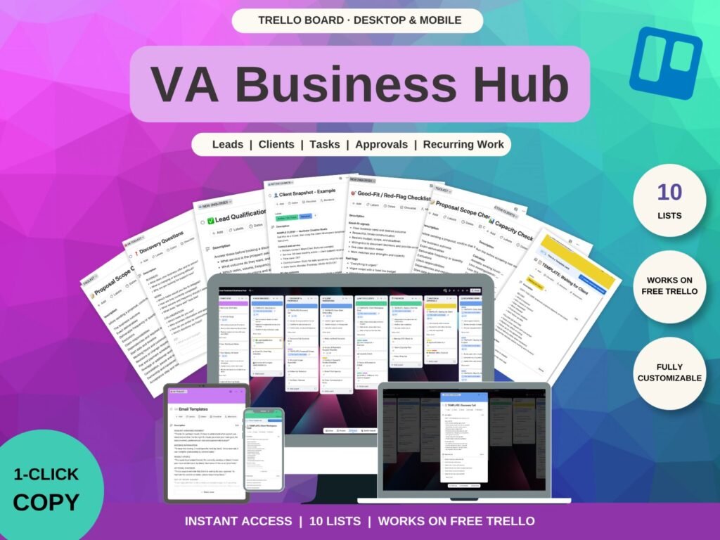 Virtual Assistant Business Hub preview